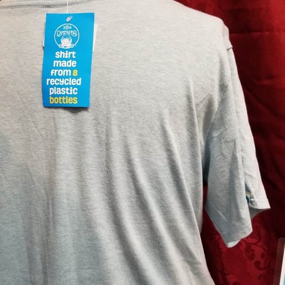 NWT Dumpster Diver Blue Graphic Pocket Tee Shirt - Picture 2 of 4